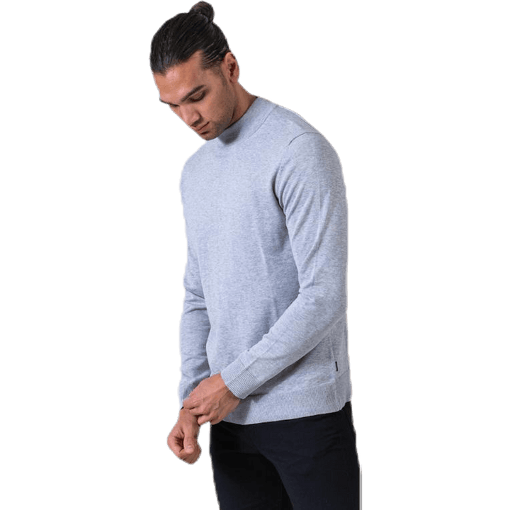 Fast Knit High Neck Grey