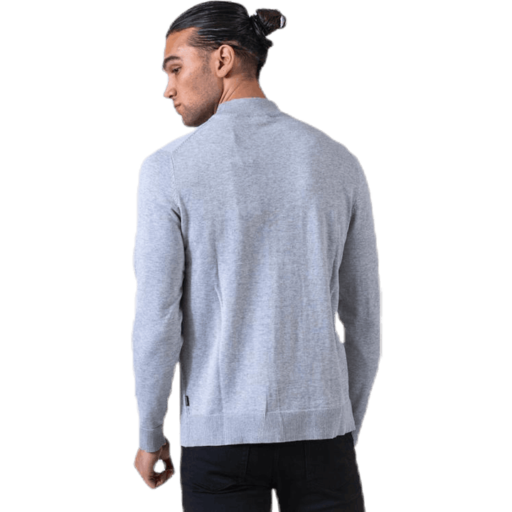 Fast Knit High Neck Grey