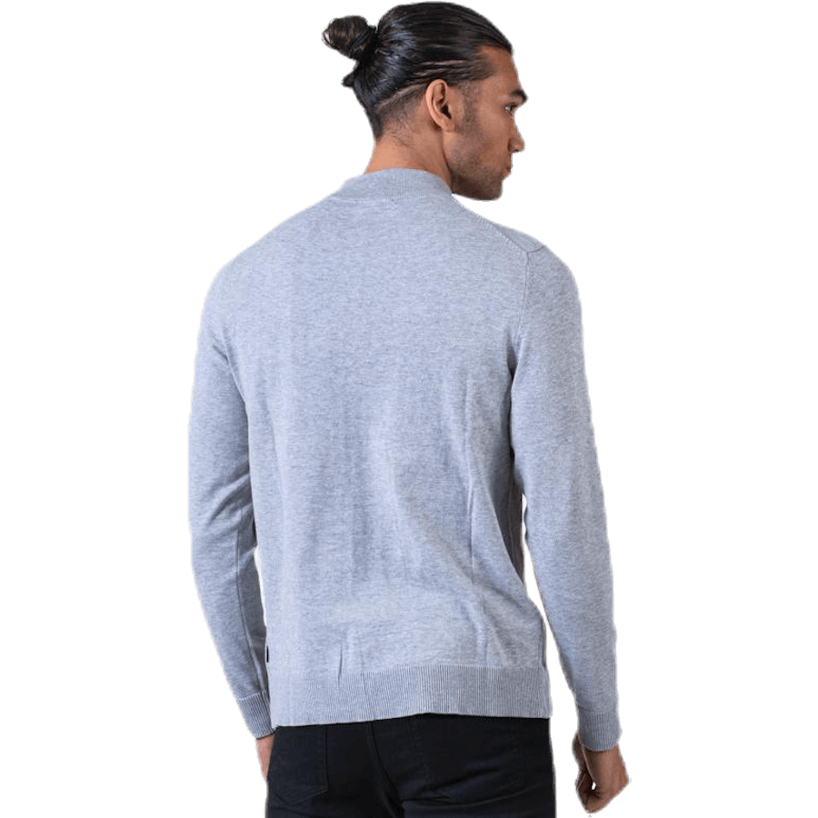 Fast Knit High Neck Grey