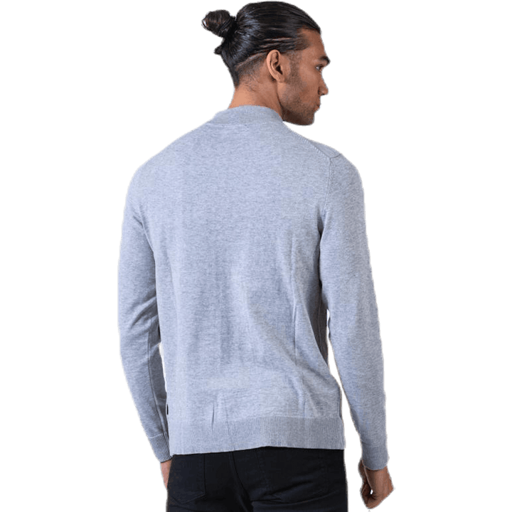 Fast Knit High Neck Grey