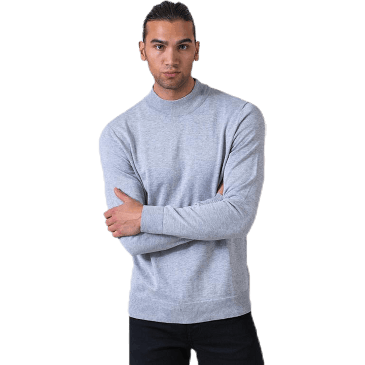 Fast Knit High Neck Grey