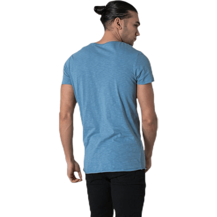 Bas Tee Ss U-Neck Blue