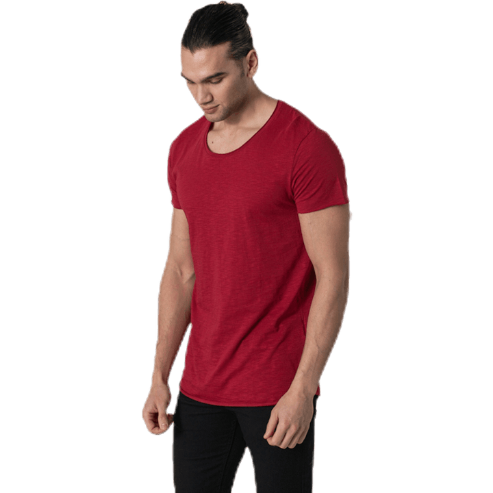 Bas Tee Ss U-Neck Red