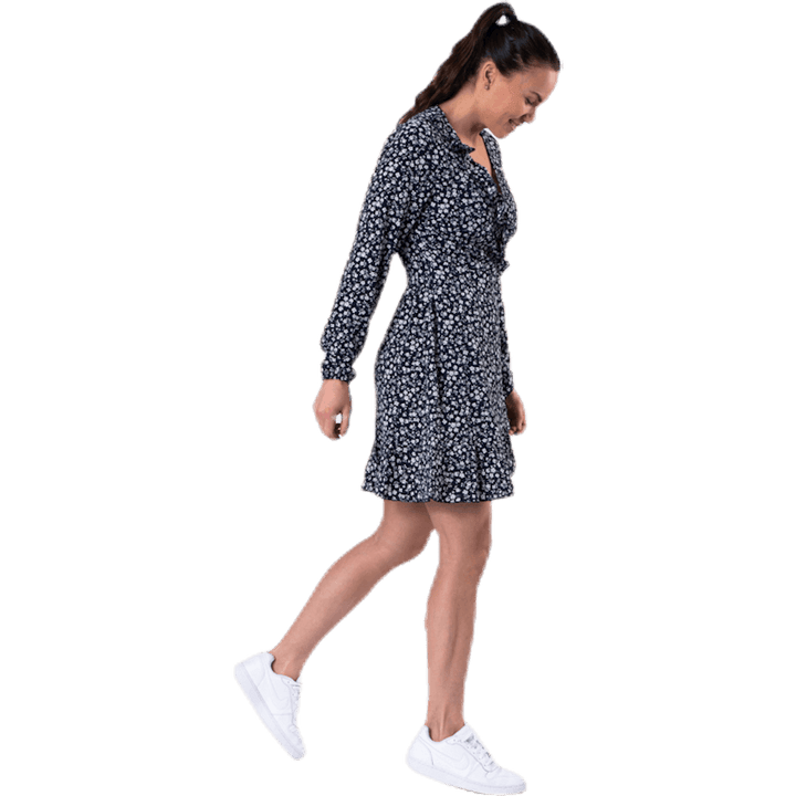 Carly L/S - Vestito corto a portafoglio Wvn Blu