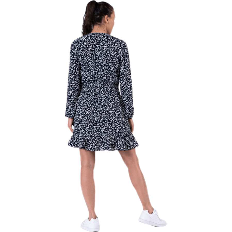 Carly L/S - Vestito corto a portafoglio Wvn Blu