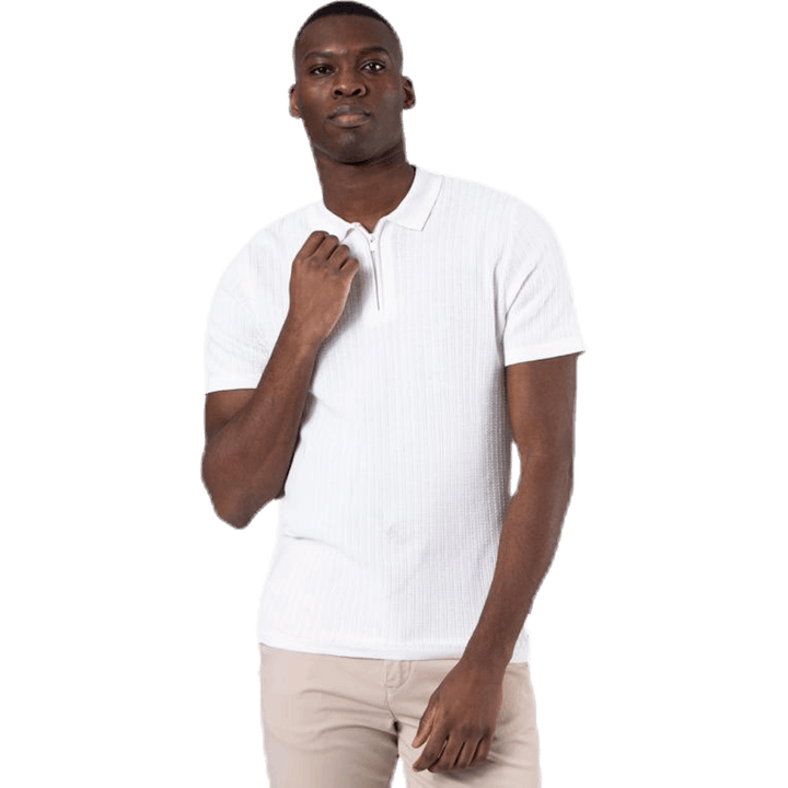 Polo Bristol Knit SS blanc