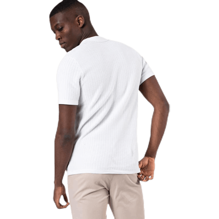 Polo Bristol Knit SS blanc