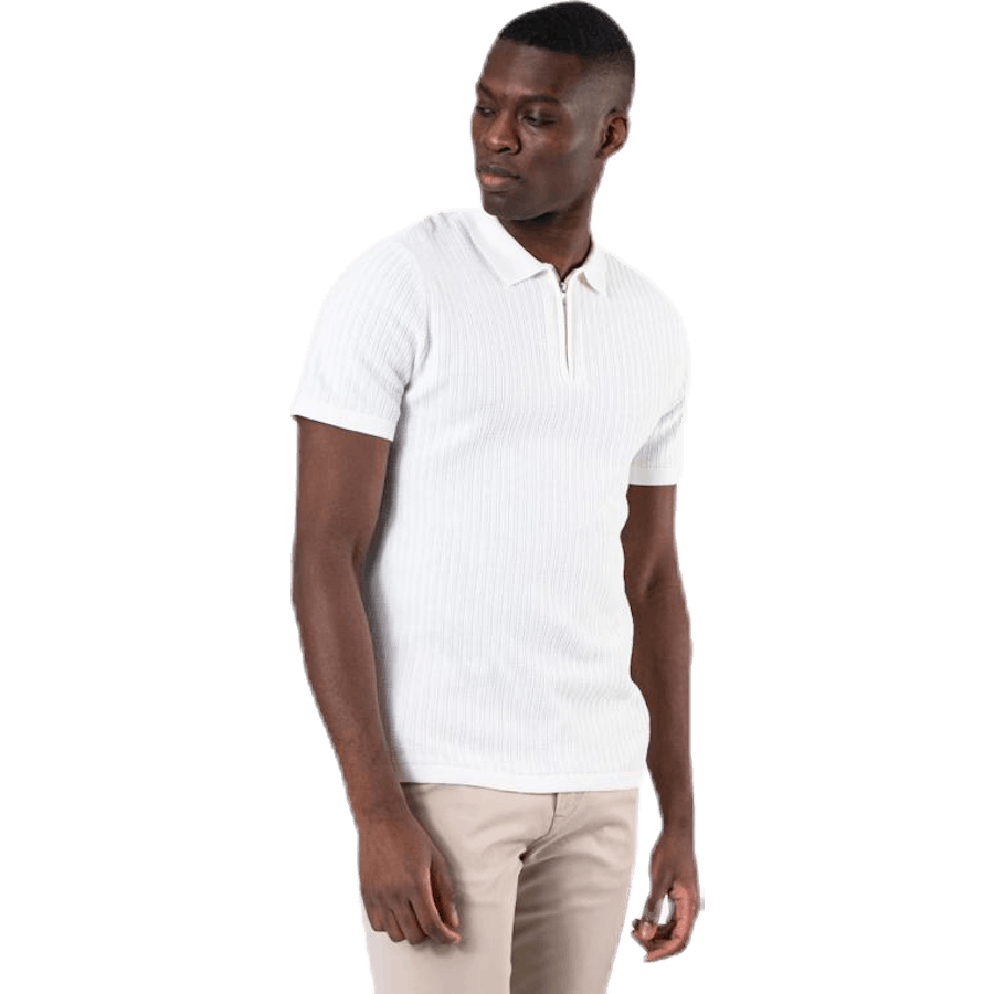 Polo Bristol Knit SS blanc