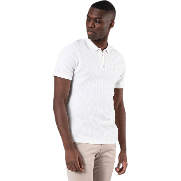 Polo Bristol Knit SS blanc