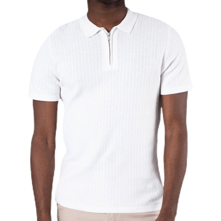 Polo Bristol Knit SS blanc