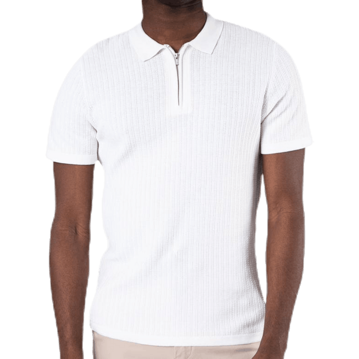 Polo Bristol Knit SS blanc