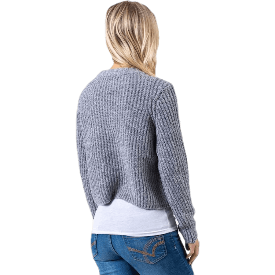 Fiona L/S Pullover Knt Grey