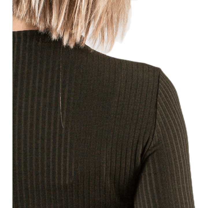 Emma L/S Hochgeschlossenes Top Jrs Grün