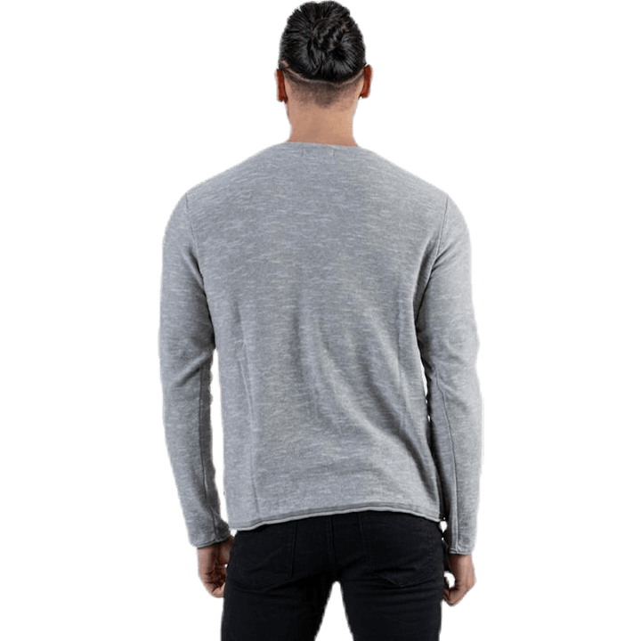 Slub Knit Crew Neck Sts Gris