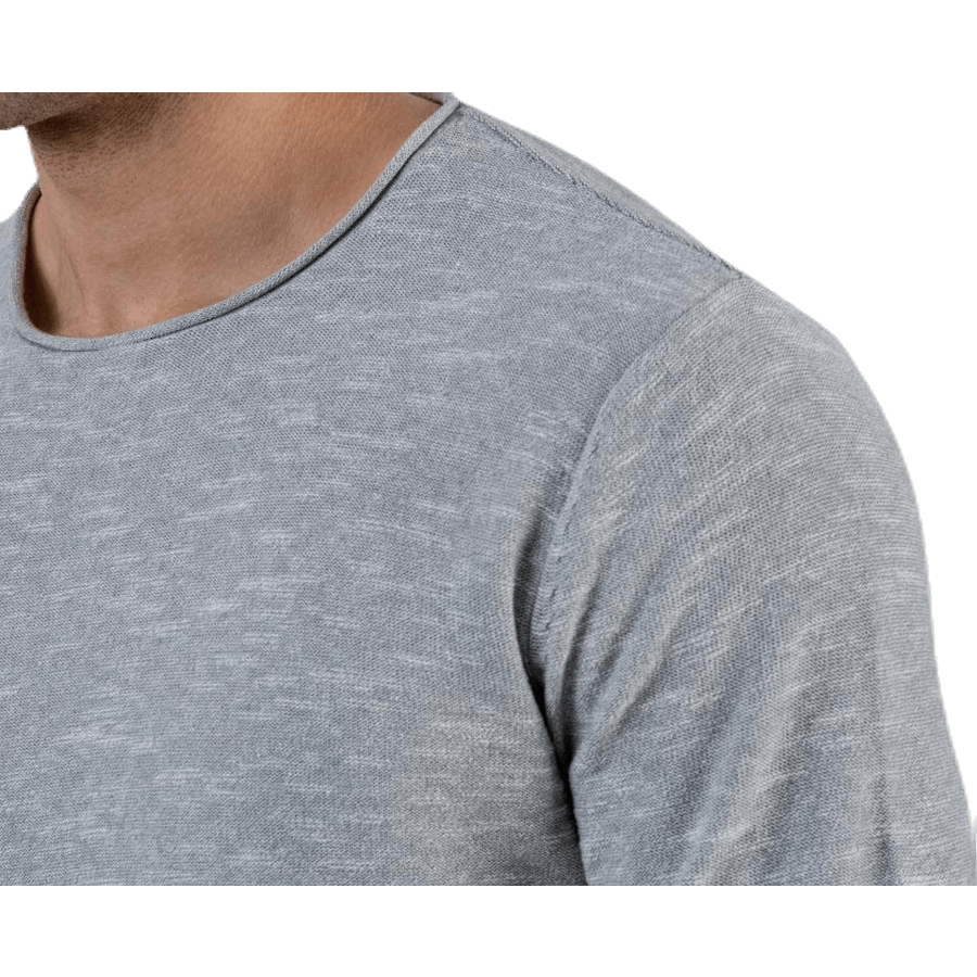 Slub Knit Crew Neck Sts Gris