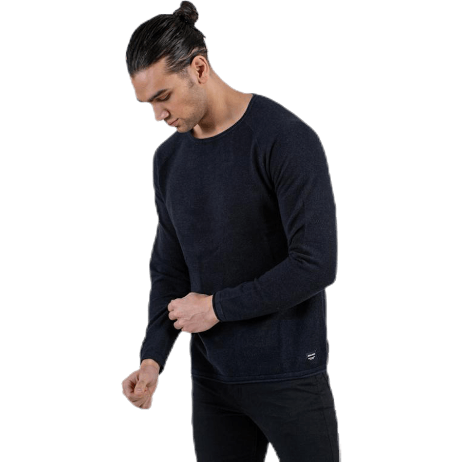 Hill Knit Crew Neck Black