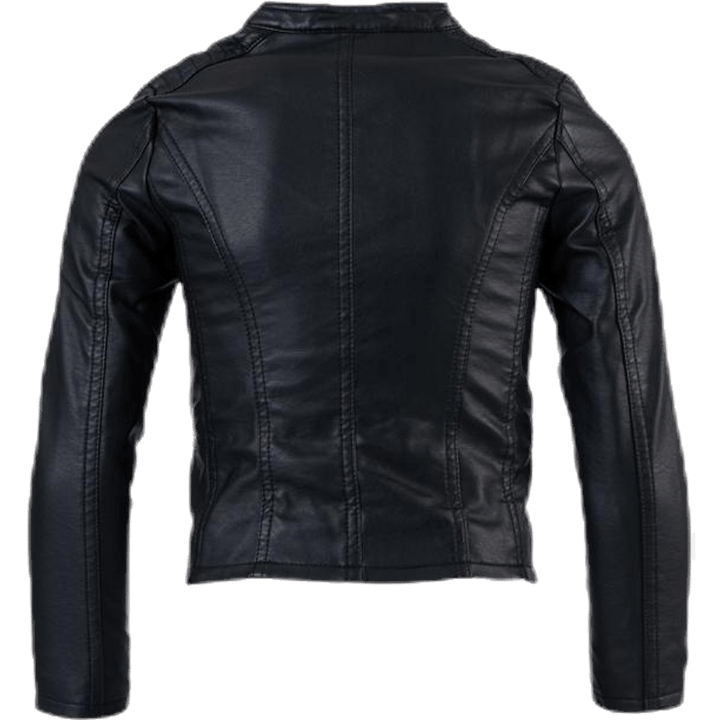 Freya Faux Leather Biker Otw Black