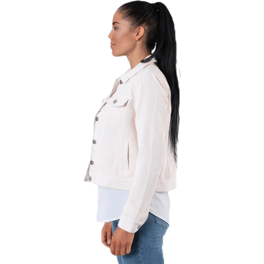 Engo-Nelle L/S Cord Jacke Cc Pnt Grau