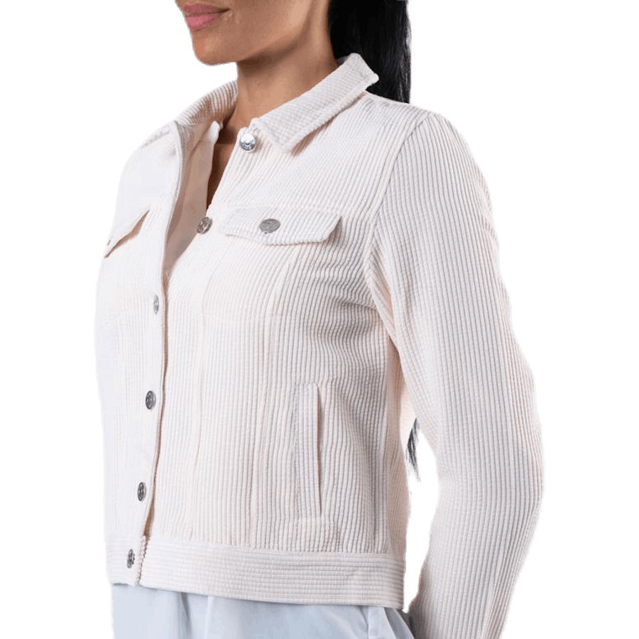 Engo-Nelle L/S Cord Jacke Cc Pnt Grau