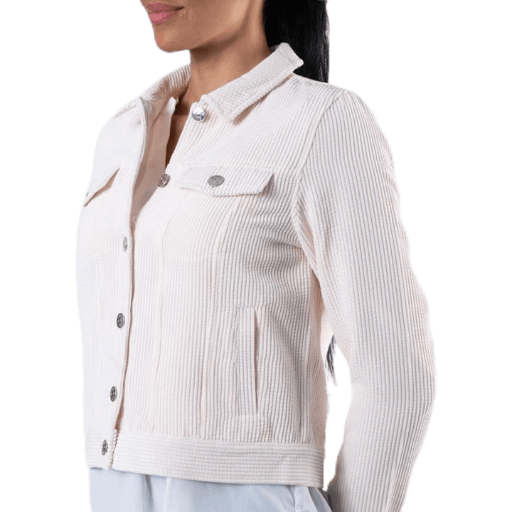 Engo-Nelle L/S Cord Jacke Cc Pnt Grau