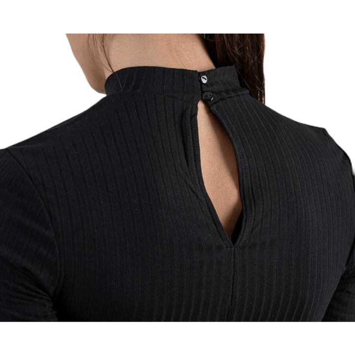 Kylie Ss T-Neck Top  Black