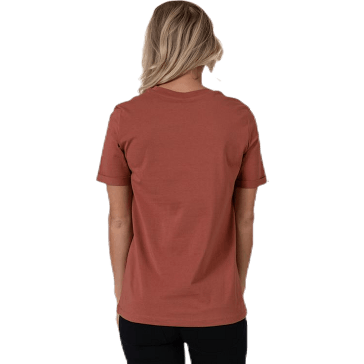 Ria Ss Fold Up Solid Tee Brown