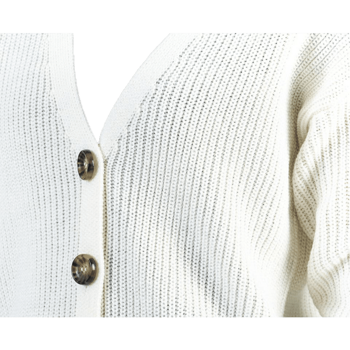 Karie Ls Knit Cardigan White