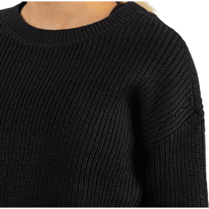Karie Ls O-Neck Knit Black