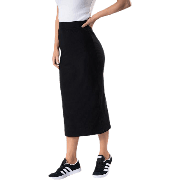 Kylie Mw Midi Skirt  Black