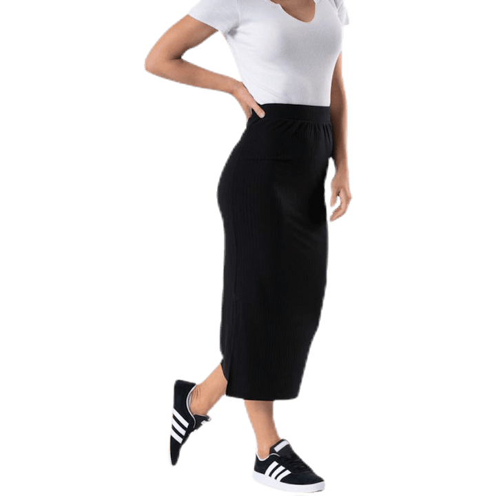 Kylie Mw Midi Skirt  Black