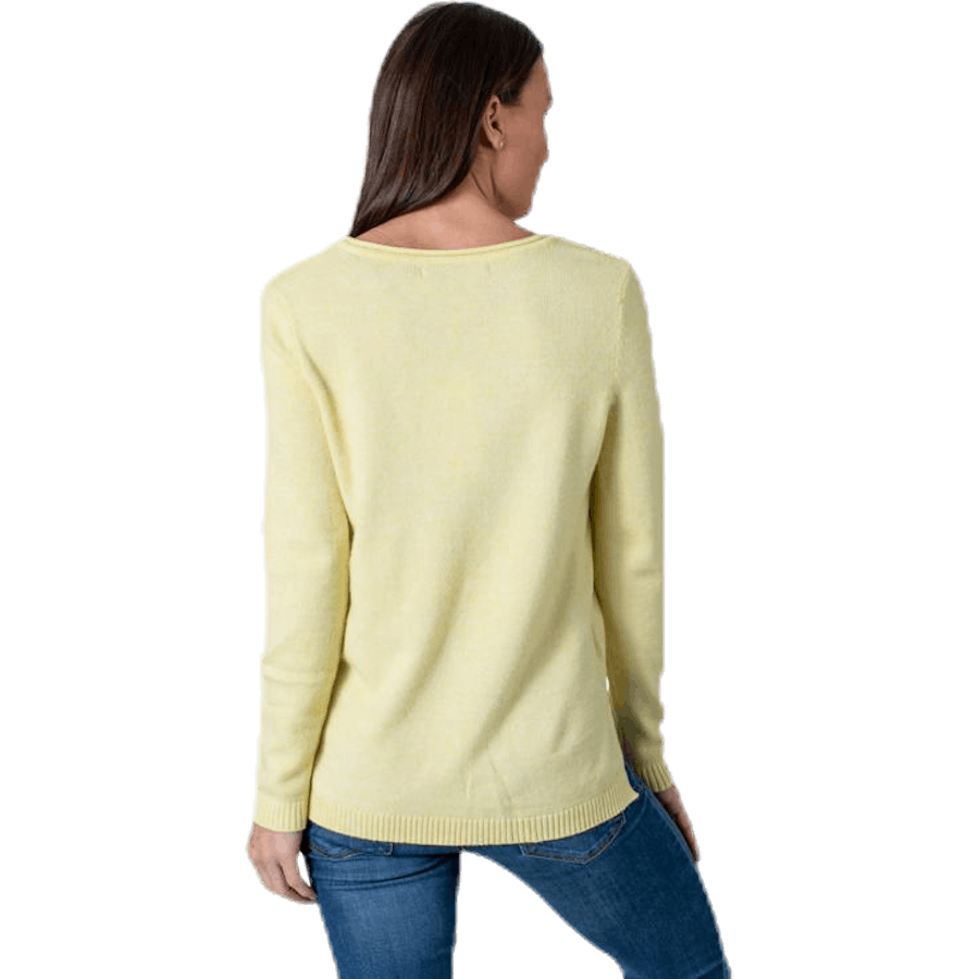 Pull col V Lesly New Knt beige