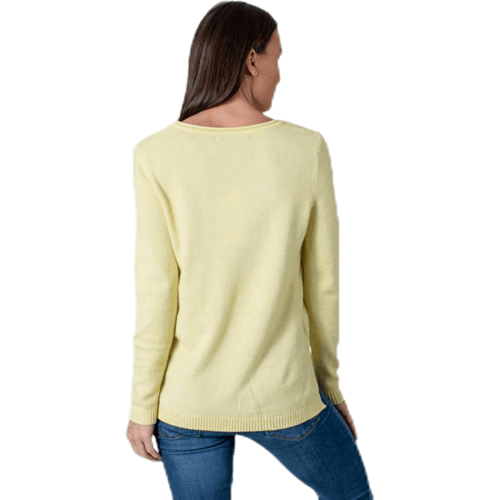 Pull col V Lesly New Knt beige
