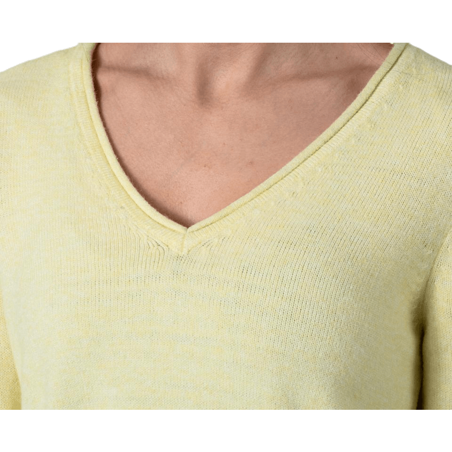 Pull col V Lesly New Knt beige