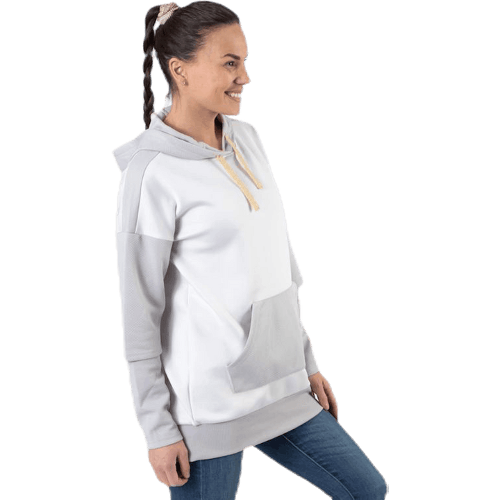 Flora Long Hood Sweat Grey