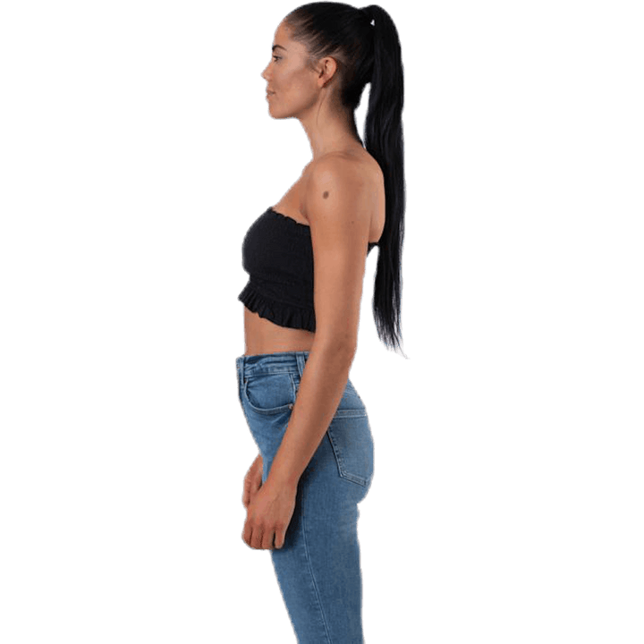 Sunny Bandeau Smock Top Black