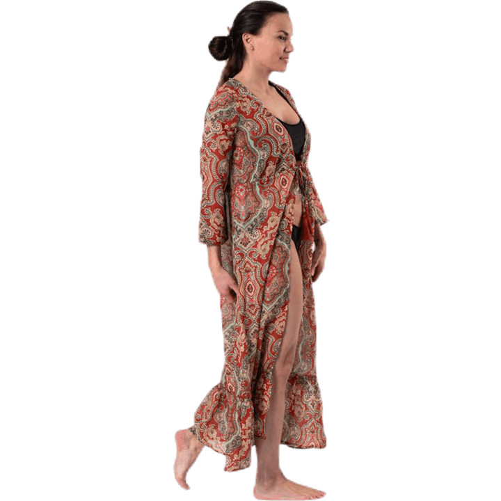 Robe de plage boho rouge