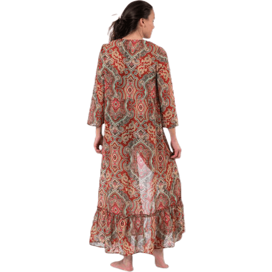 Robe de plage boho rouge