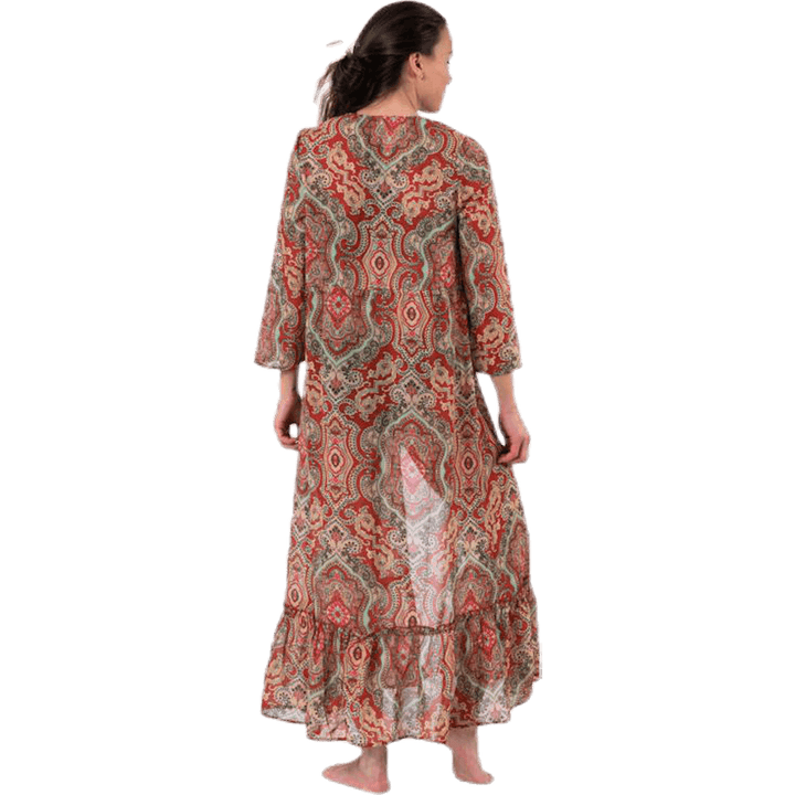 Robe de plage boho rouge