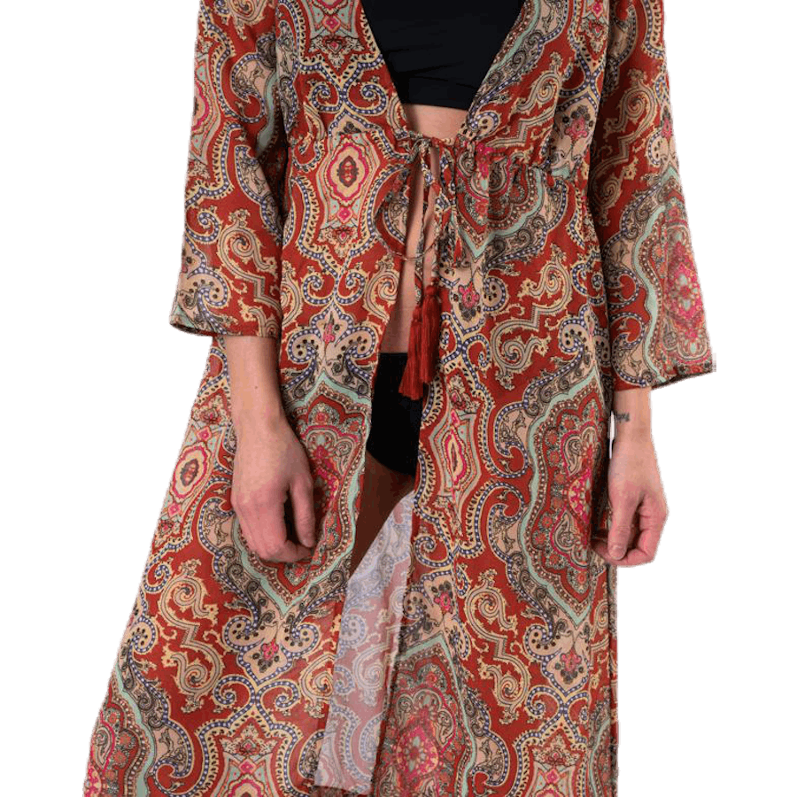 Robe de plage boho rouge