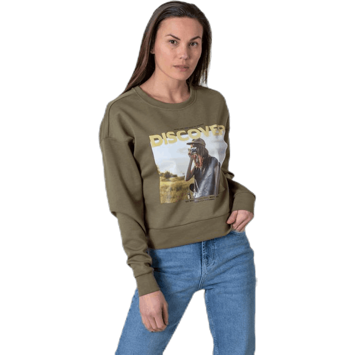 Ziggy L/S O-Neck Box Swt Green