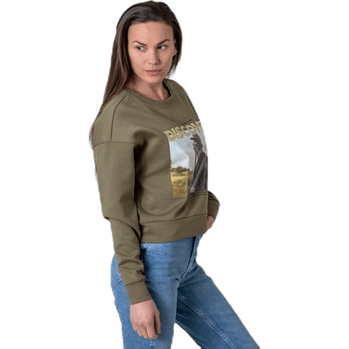 Ziggy L/S O-Neck Box Swt Green