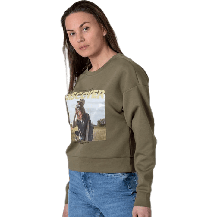 Ziggy L/S O-Neck Box Swt Green