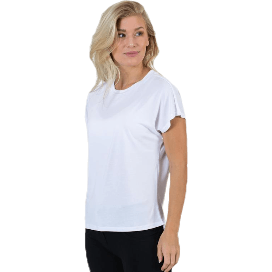 Free Life S/S O-Neck Top Jrs White