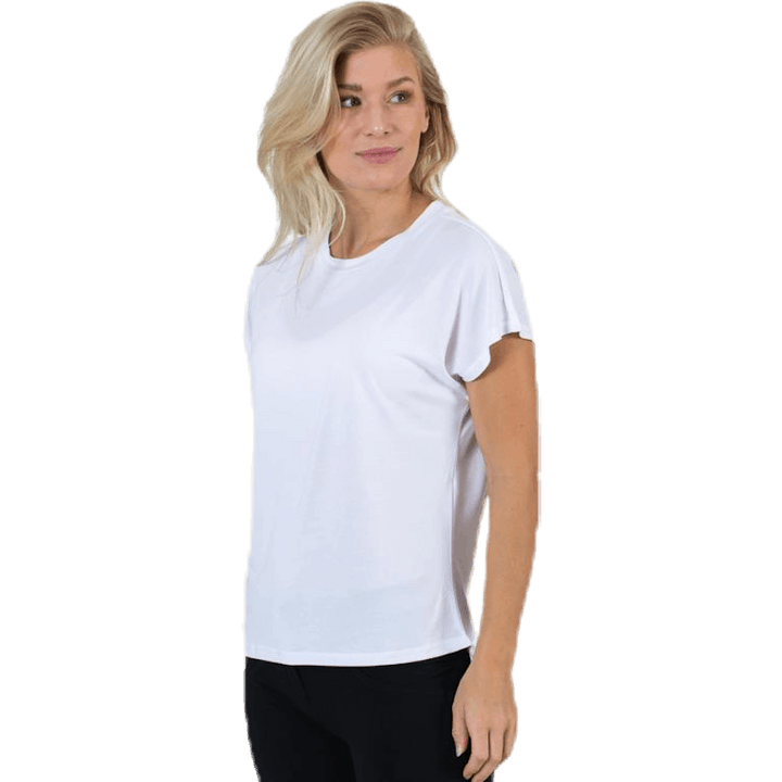 Free Life S/S O-Neck Top Jrs White