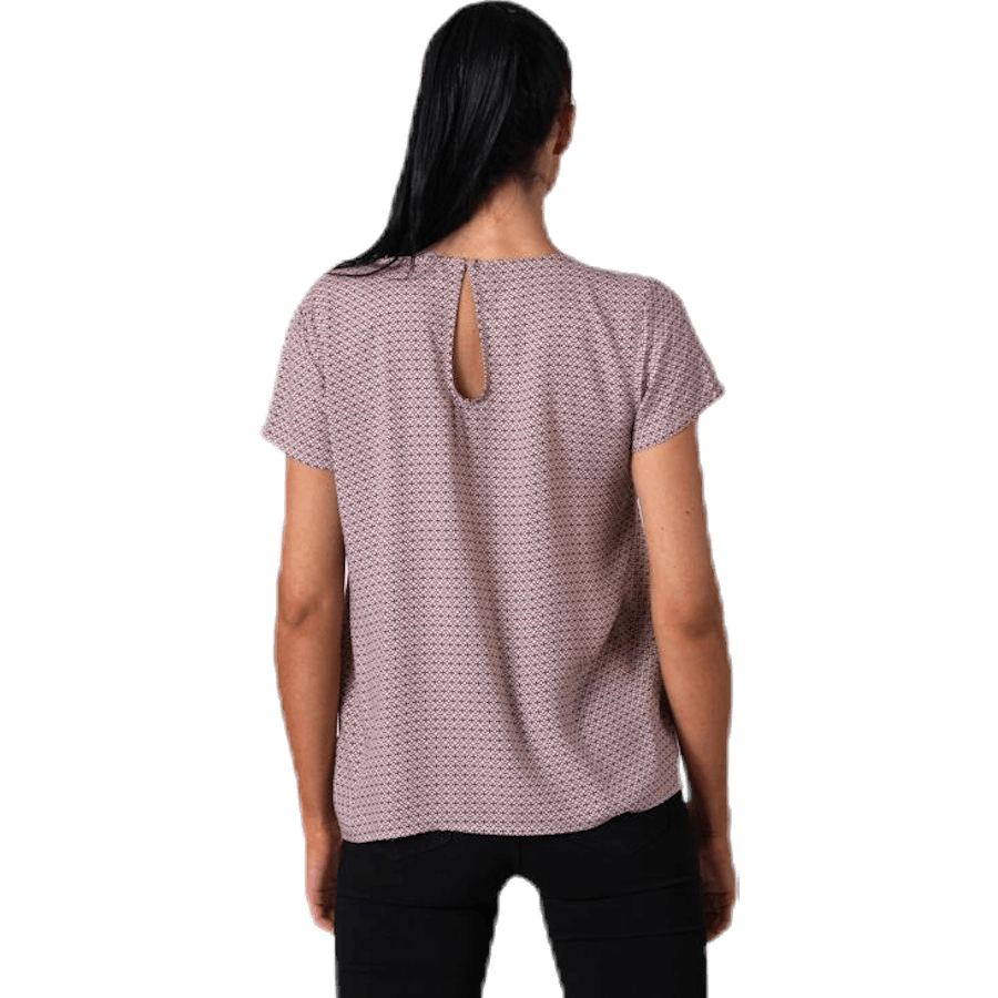 First One Ss Aop Top Red
