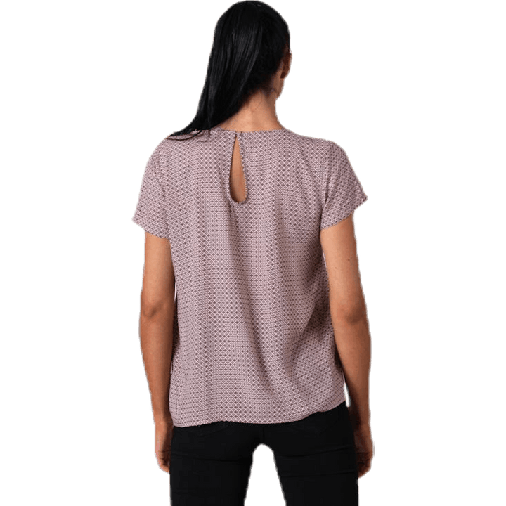 First One Ss Aop Top Red