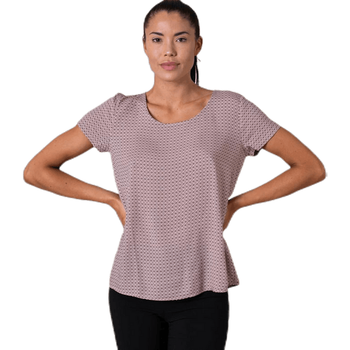 First One Ss Aop Top Red