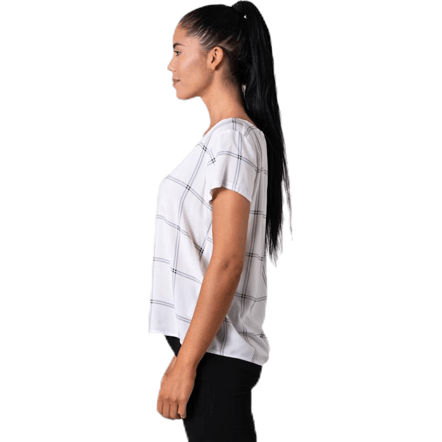 First One Ss Aop Top White
