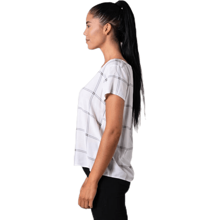 First One Ss Aop Top White