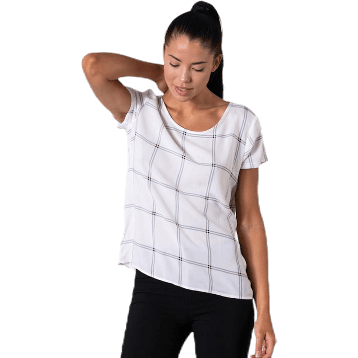 First One Ss Aop Top White